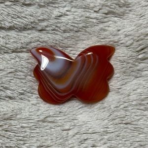 Carnelian Butterfly Crystal Carving